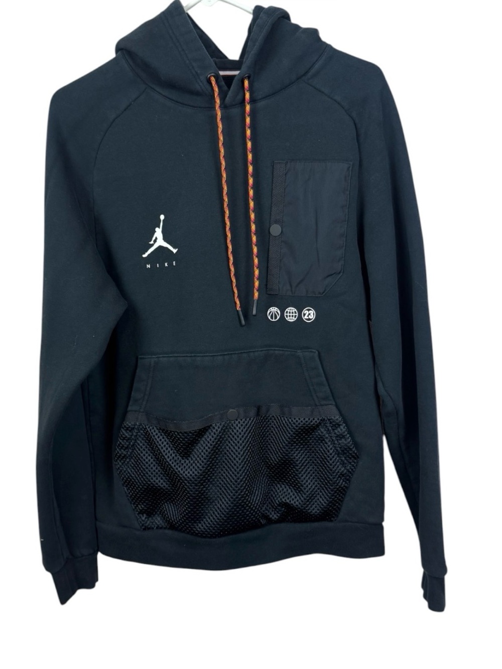 Jordan Jumpman Statement Fleece Pullover Hoodie in black S